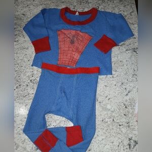 Vintage Spiderman Underoos Thermal Shirt & Pants 2-4
